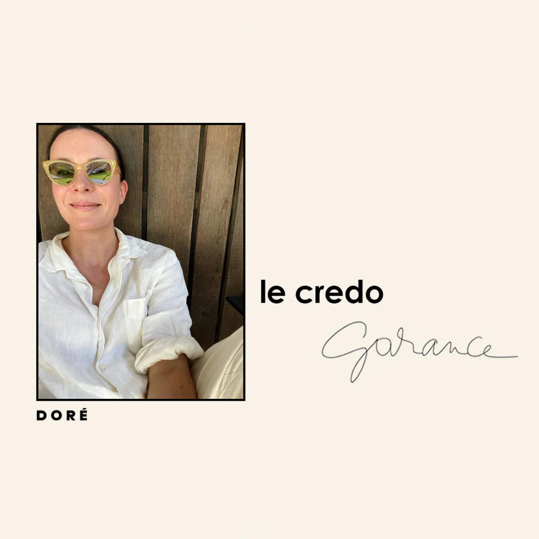 credo garance dore