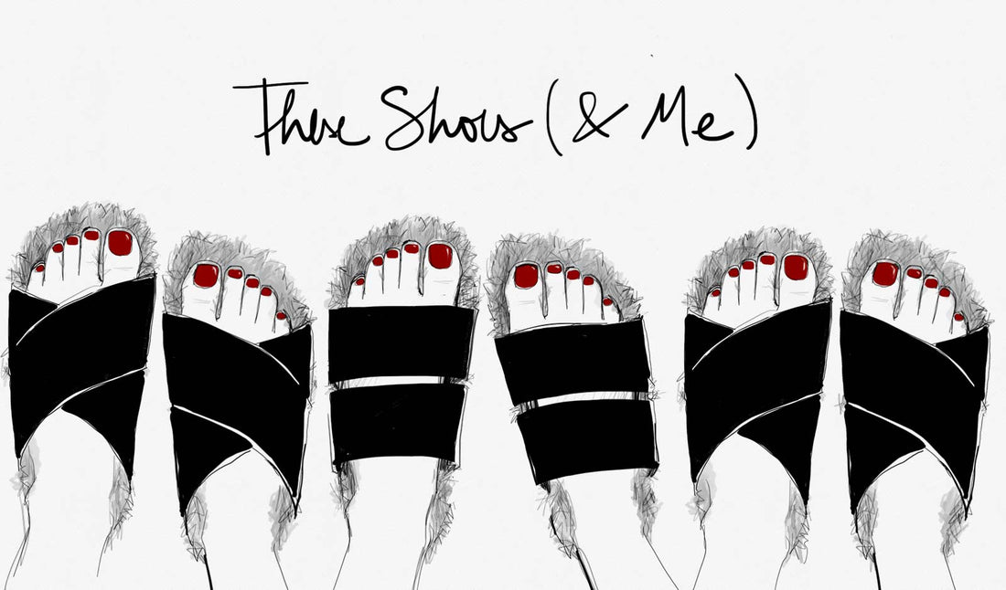 Celine Fur Shoes Illustration