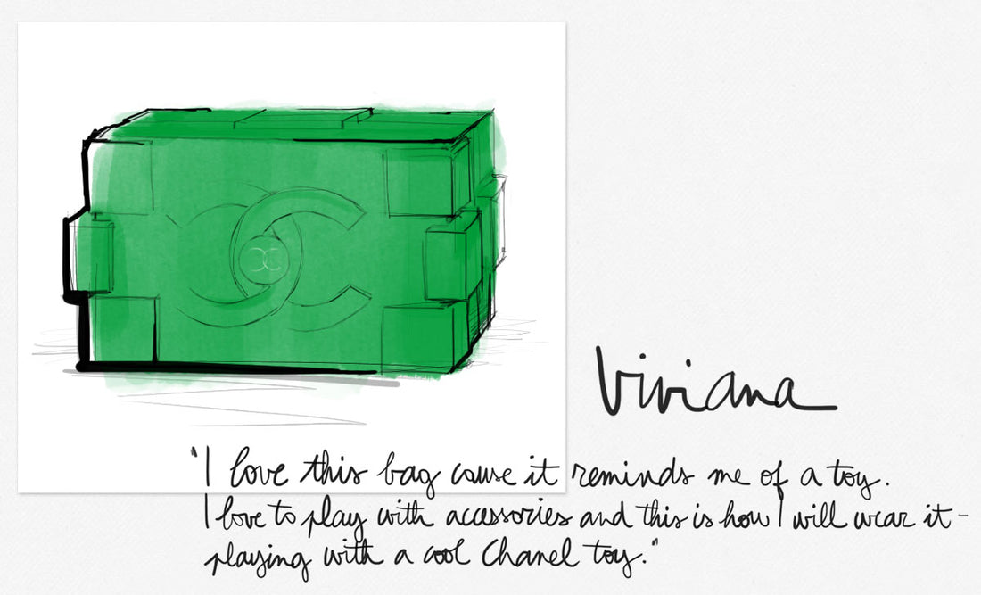 Chanel Lego Clutch Illustration
