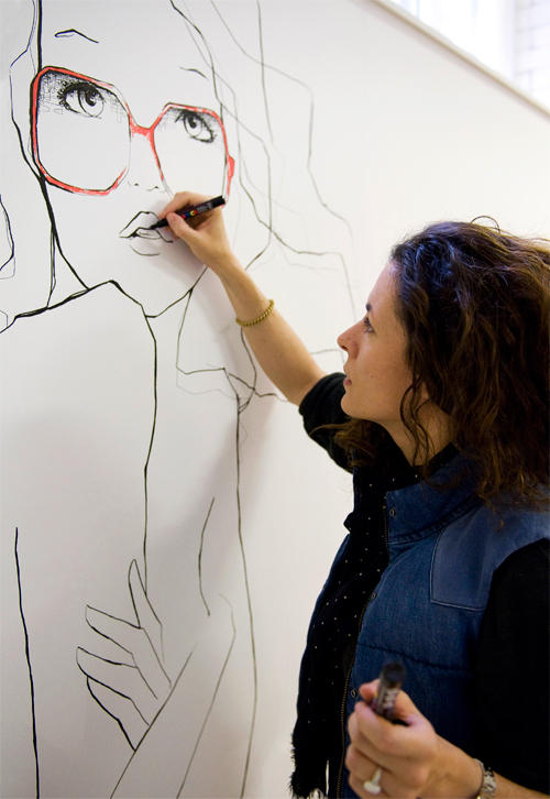 Garance Dore Illustrating Photo