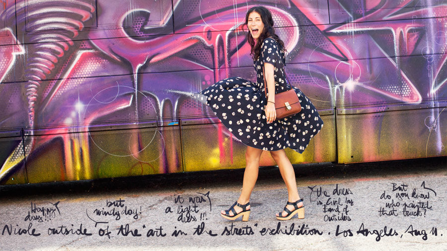 Nicole In Front Of The <em>Art In The Streets</em> Exhibition