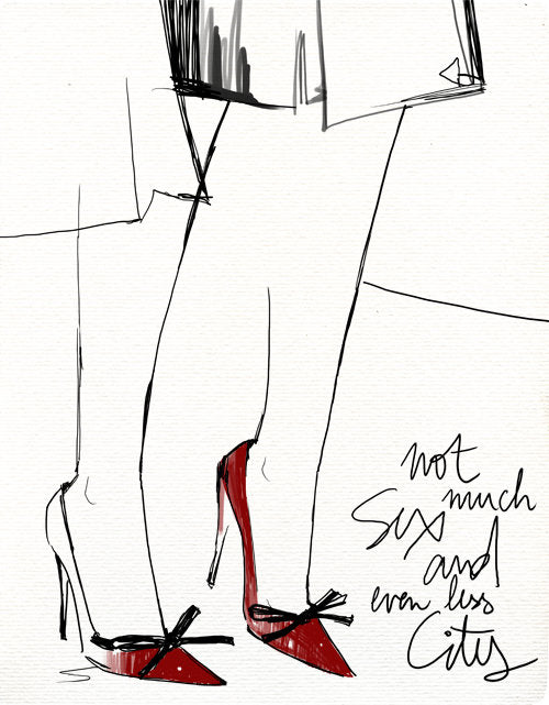Prada Shoes Illustration