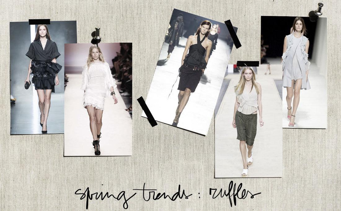 spring trends ruffles board photo
