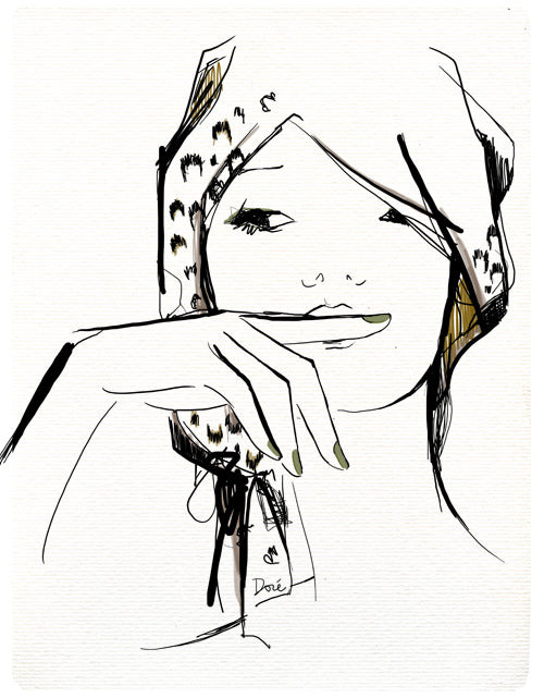 Khaki Nail Polish Illustration Image